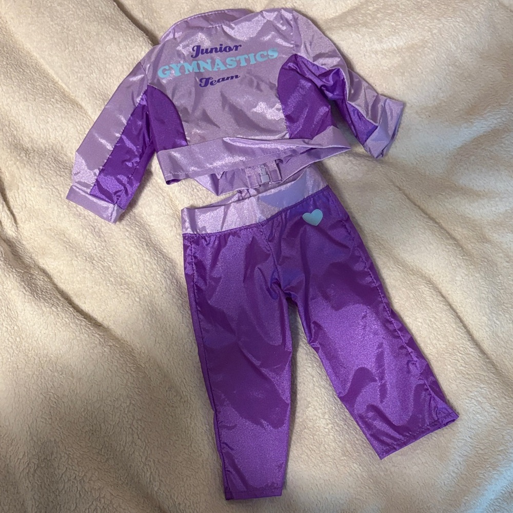 American Girl Doll Gymnastics warmup set